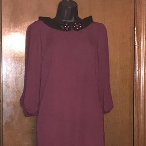Deep purple Lauren Conrad Midi Dress Size Small